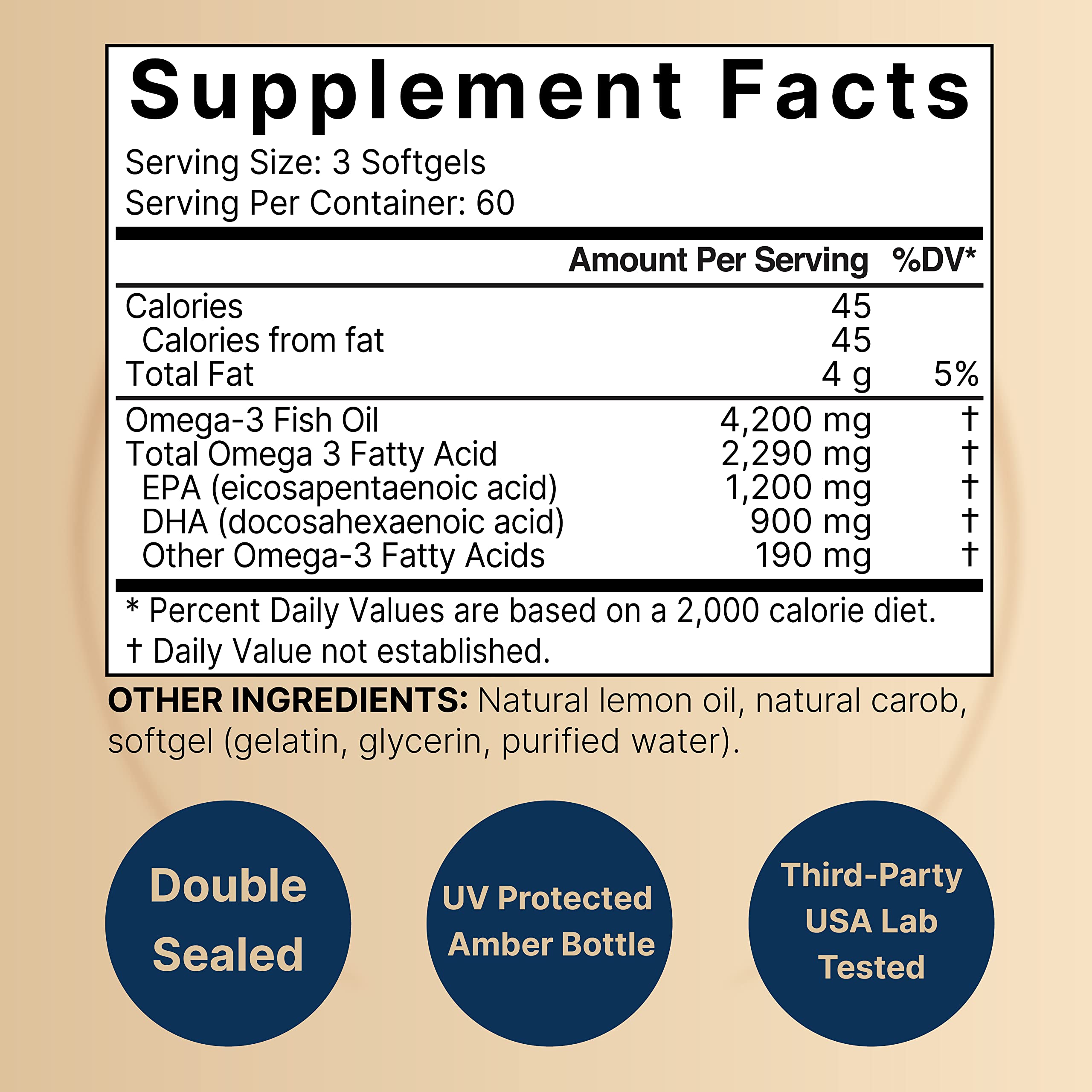 NatureBell Omega3 capsules EPA-DHA, portion par portion pour soutenir le cerveau.