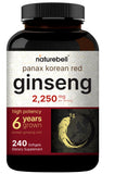 NatureBell Panax ginseng coréen rouge – emballage élégant suggérant vitalité potentielle.