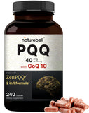 NatureBell PQQ avec CoQ10 – bouteille, énergie potentielle pour la journée