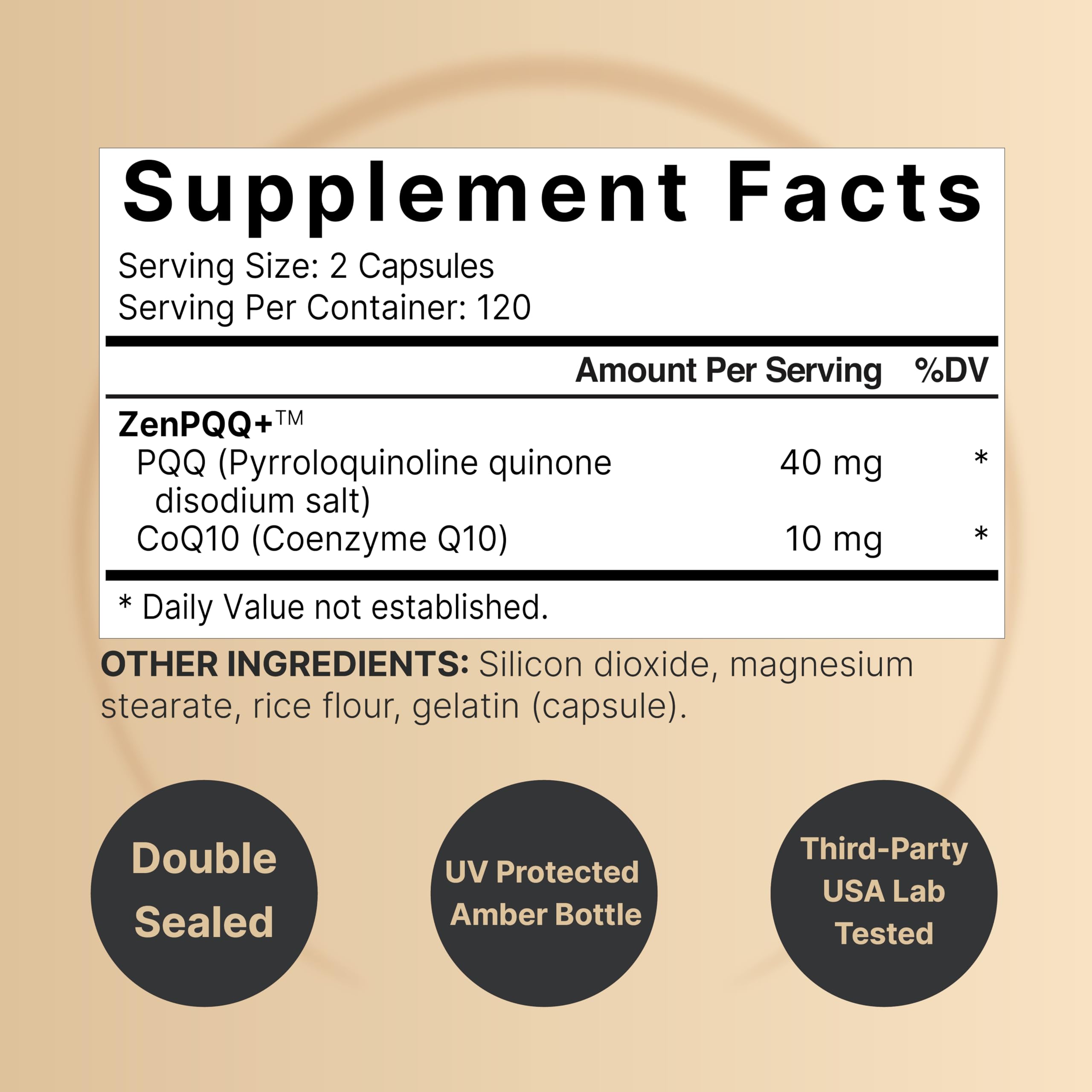 NatureBell PQQ avec CoQ10 – capsules, soutien potentiel à la vitalité