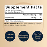 NatureBell Prégnénolone 100 mg – gélules faciles à avaler pour une routine régulière.