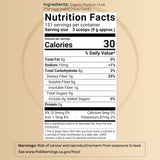 Dose de NatureBell Psyllium pour un mélange facile dans boisson.