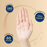 Produit NatureBell Magnésium Citrate sans OGM pour une option pure.