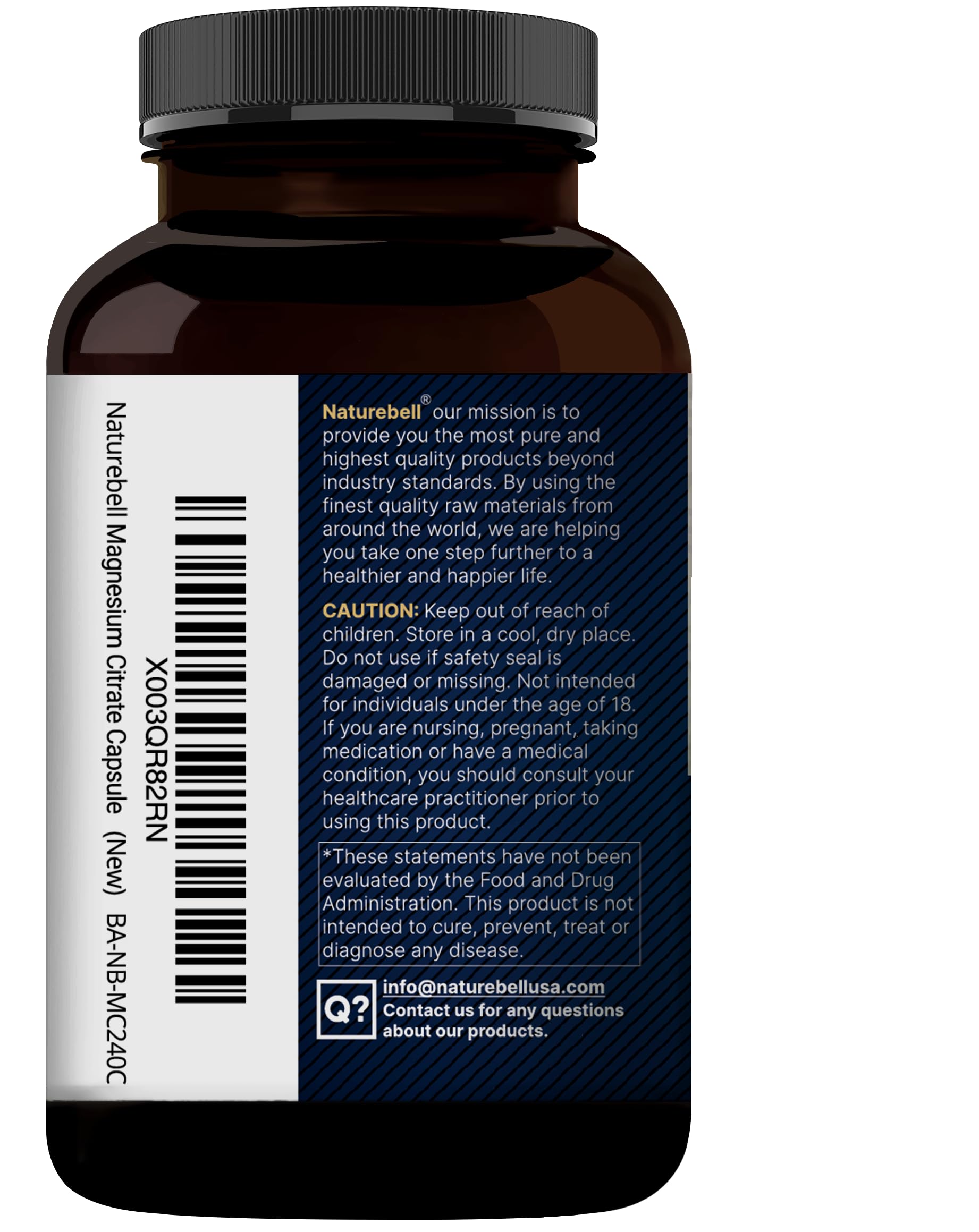 Utilisation quotidienne de NatureBell Magnésium Citrate pour un apport régulier.