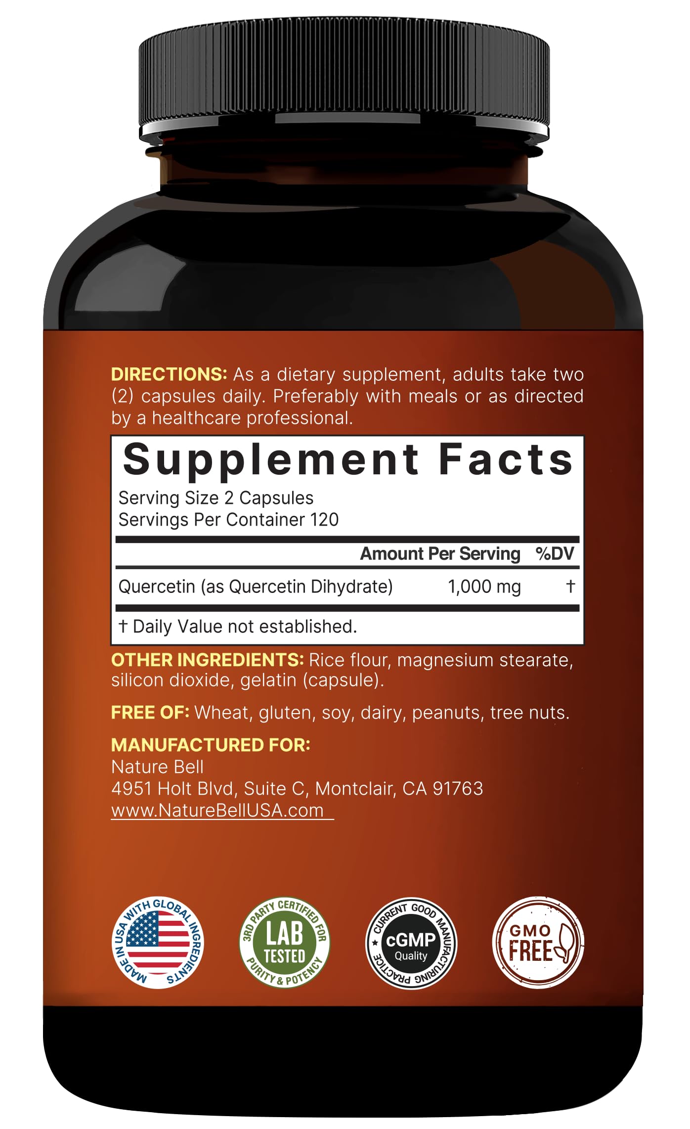 NatureBell Quercetine 1 000 mg – prise quotidienne dans la routine