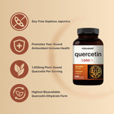 NatureBell Quercetine 1 000 mg – source Sophora japonica pour biodisponibilité