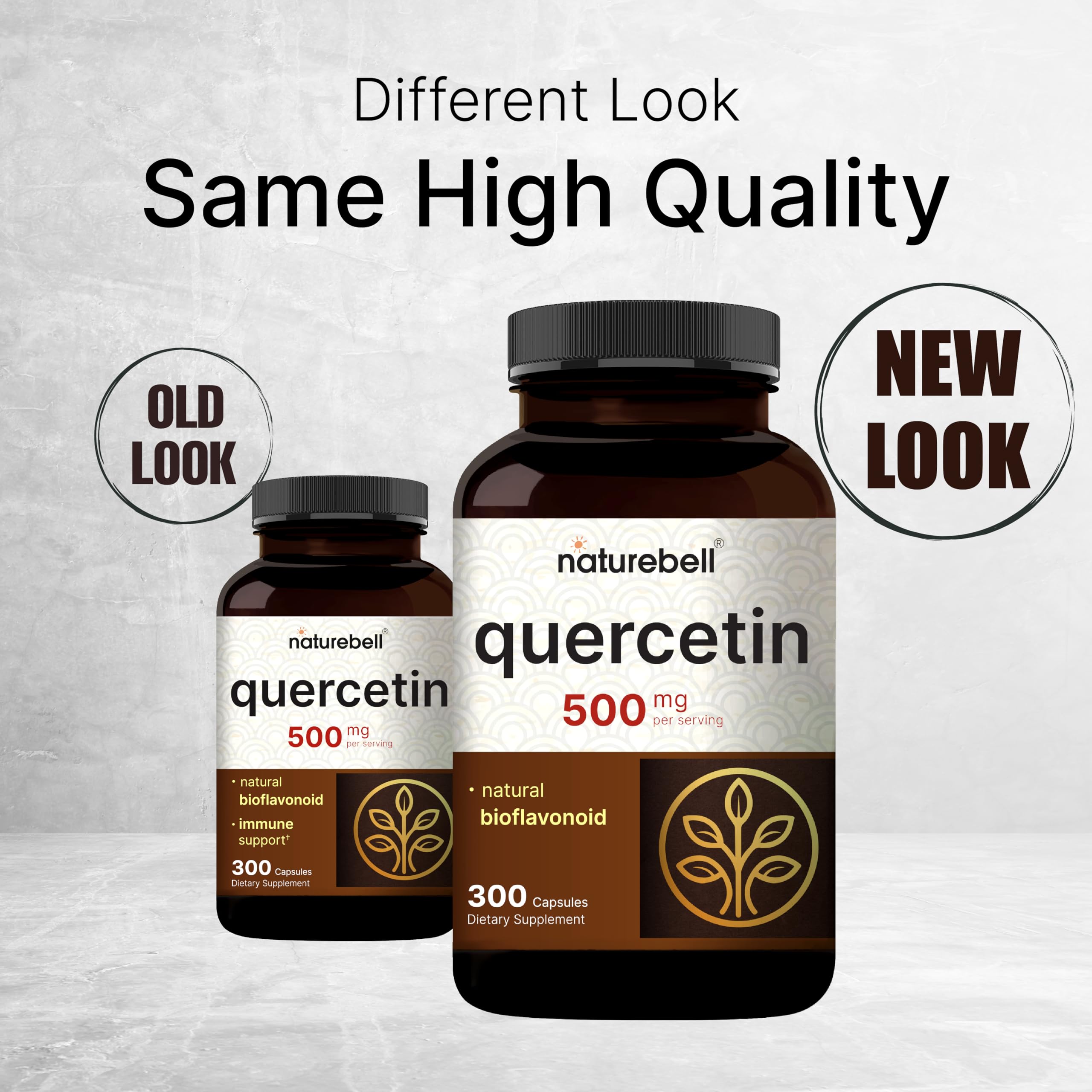 NatureBell Quercetine – boîte de 300 gélules, format durable.