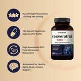 NatureBell Résveratrol, sans soja ni gluten, allergènes limités.