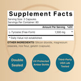 NatureBell Tyrosine – absorption optimisee des capsules pour une assimilation efficace.