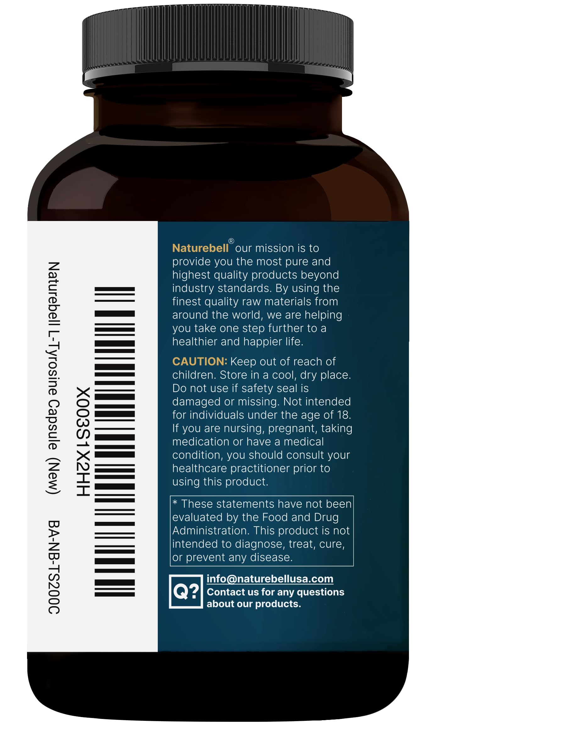NatureBell Tyrosine – soutien cognition et energie au quotidien.