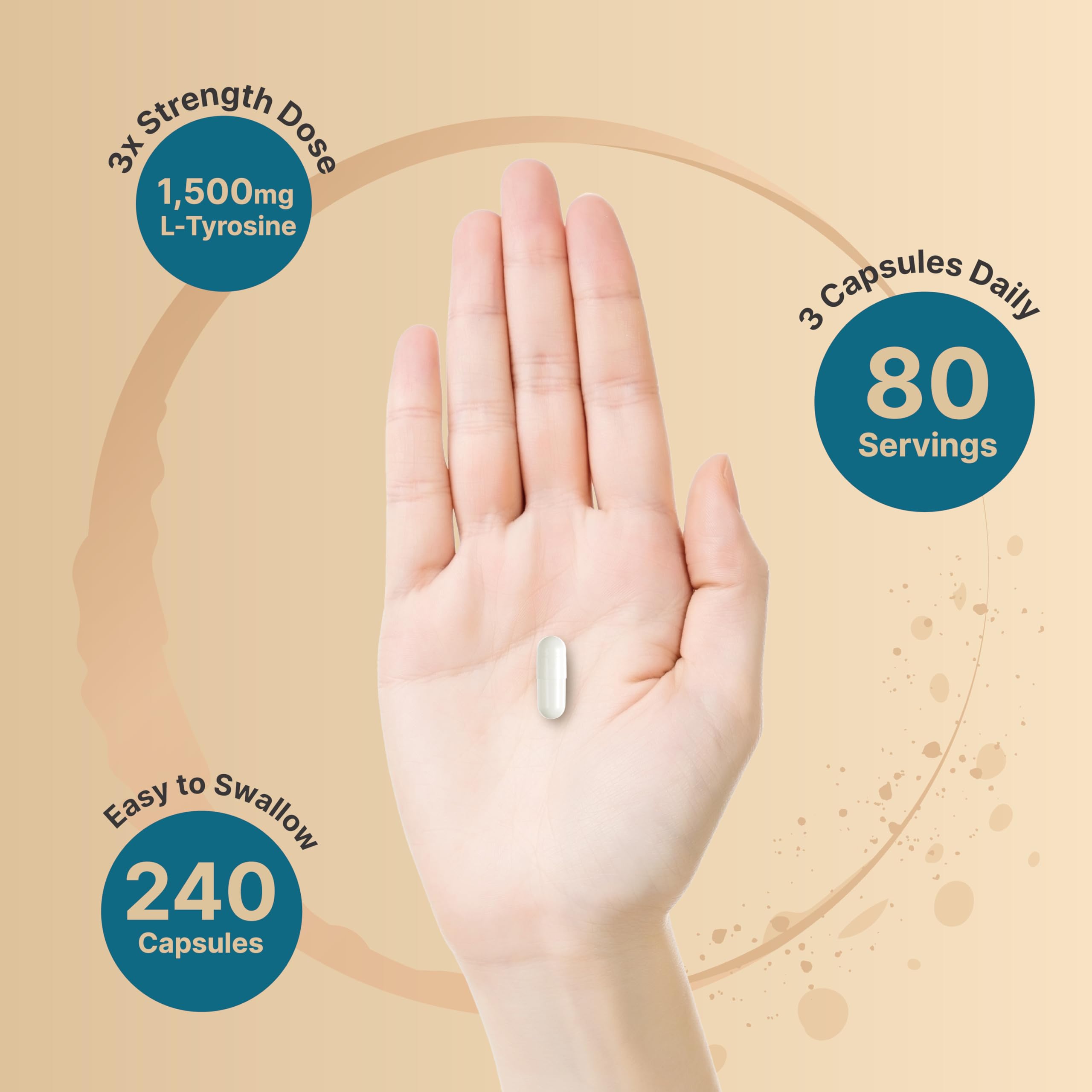 NatureBell Tyrosine – formulation pure sans soja pour une utilisation saine.