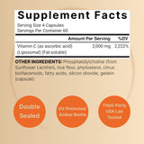 NatureBell Vitamine C liposomale: dosage 2000 mg par portion, soutien nutritionnel potentiel.