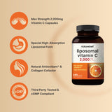NatureBell Vitamine C liposomale: emballage sans gluten et sans allergènes.