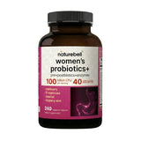 Bouteille NatureBell Probiotics+ montrant le design, soutien digestif quotidien.
