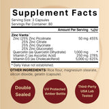 NatureBell Zinc Quercétine – Capsules prêtes à prendre, dosage quotidien pratique.