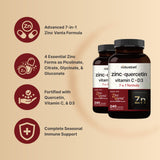 NatureBell Zinc Quercétine – Ingrédients zinc multiformes pour une meilleure assimilation.