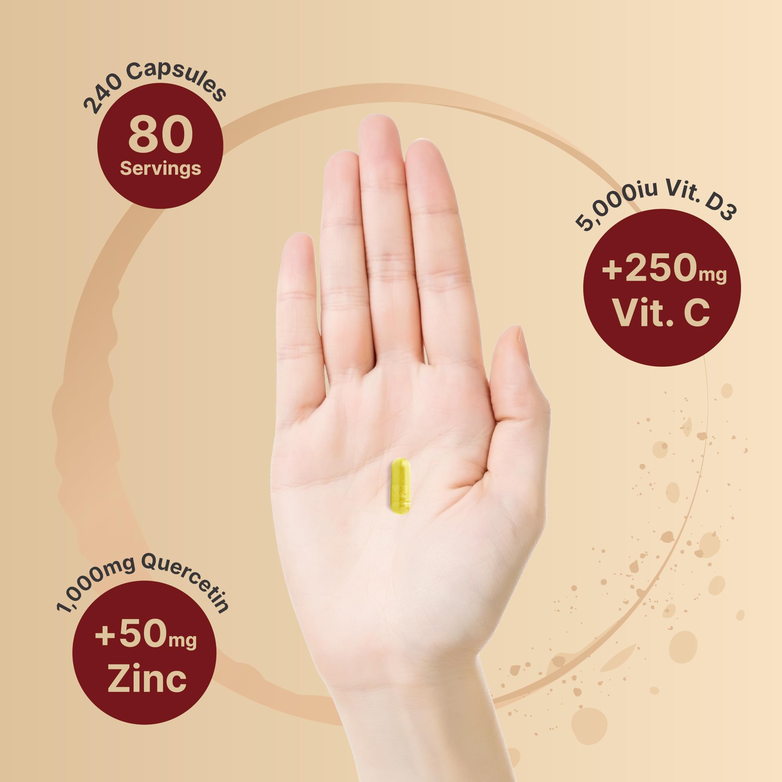 NatureBell Zinc Quercétine – flacon, confort d'utilisation avec une dose par jour.