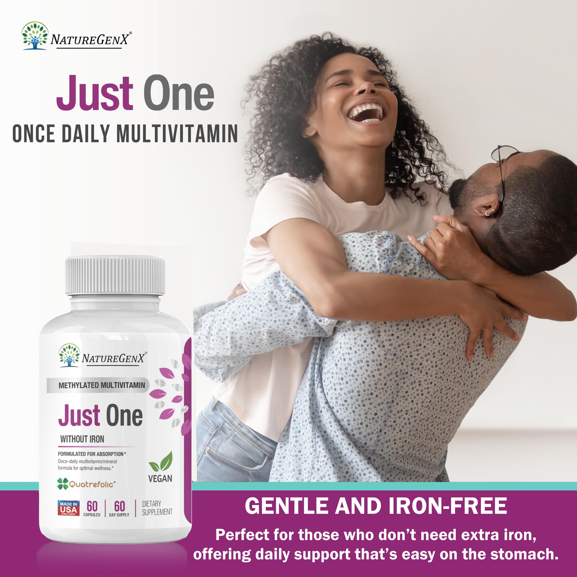 Methylfolate actif et autres nutriments montrés comme amélioration de la biodisponibilité.