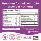 NatureGenX Methyl Prenatal – probiotiques prénataux visibles, favorisant l'équilibre digestif