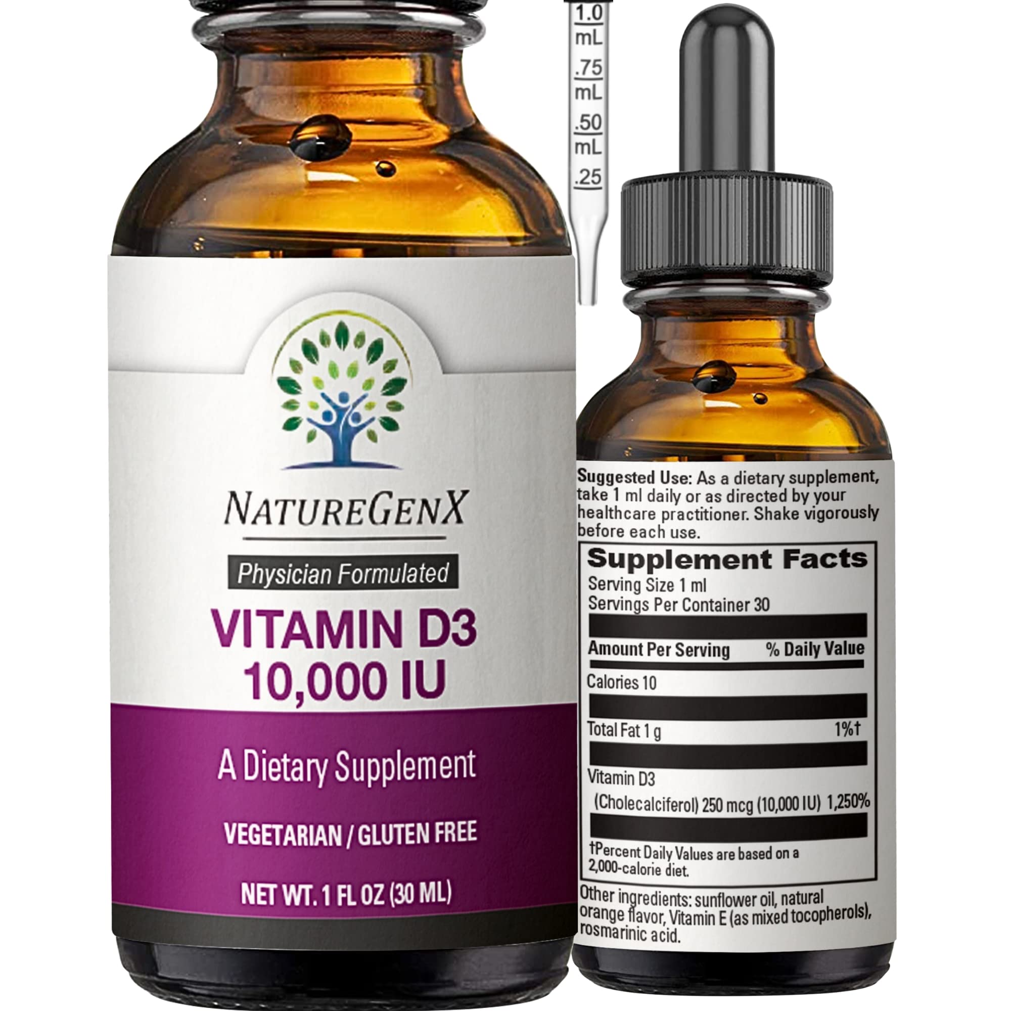 NatureGenX Vitamine D Drops : utilisation quotidienne pratique pour adultes.