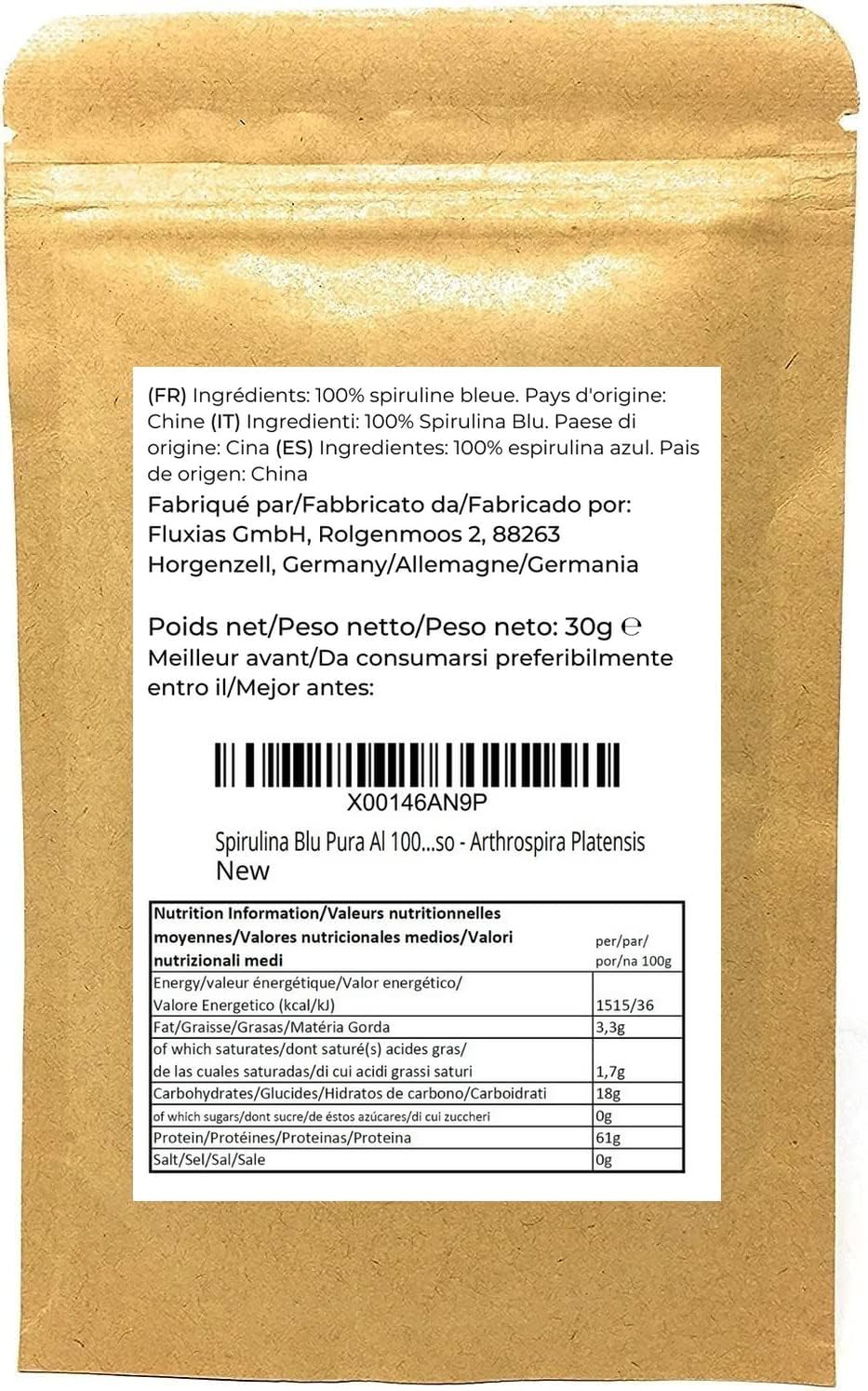 Naturegrail spiruline bleue poudre s'intègre facilement en cuisine polyvalente