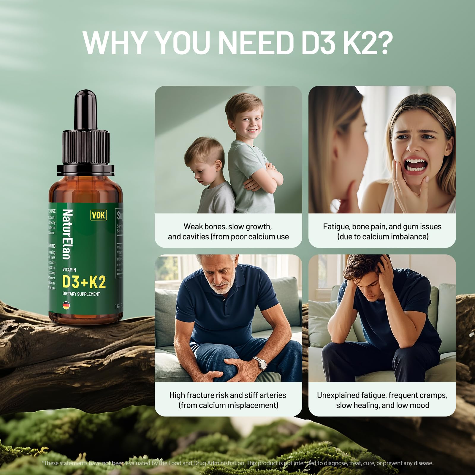 NaturElan D3 K2, emballage certifié, qualité traçable et sûr.