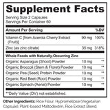 NATURELO vitamine C acerola organique: source naturelle pour la peau.