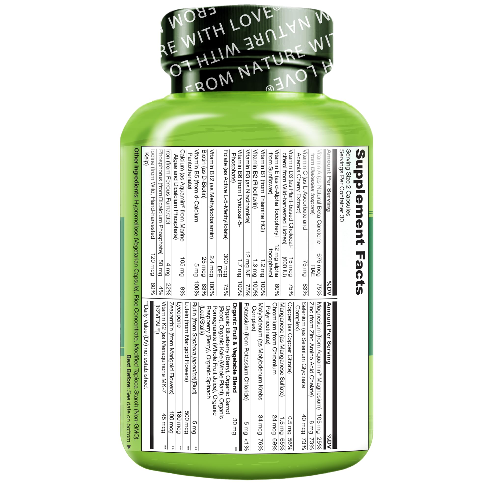 NATURELO Ado Multivitamines routine matinale simple et pratique.