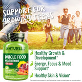 NATURELO Ado Multivitamines vitamine E issue de tournesol.