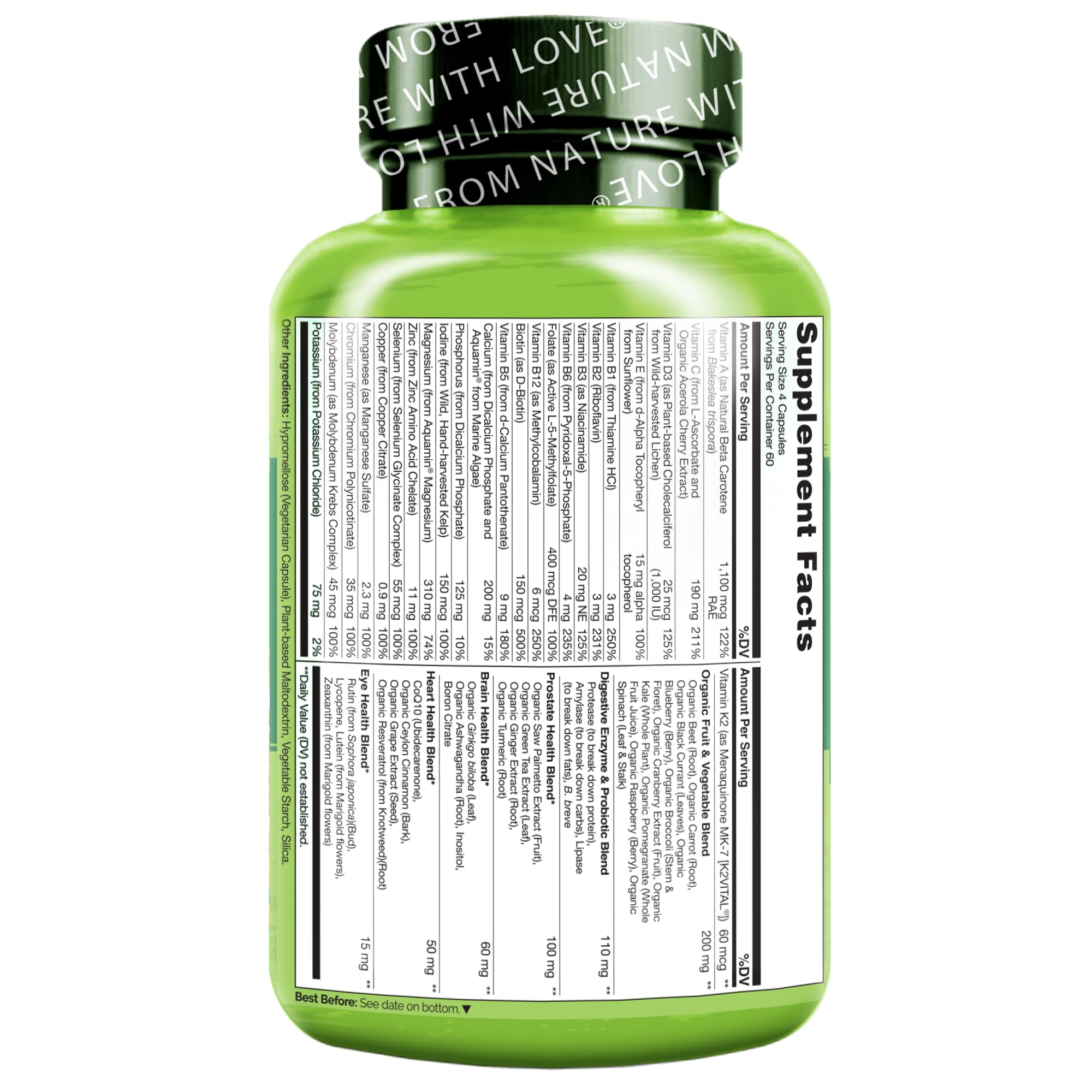 Naturelo antioxydants botaniques curcuma ginseng thé vert