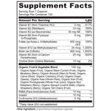 Naturelo B Complexe - étiquette: informations claires sur les huit vitamines B et cofacteurs