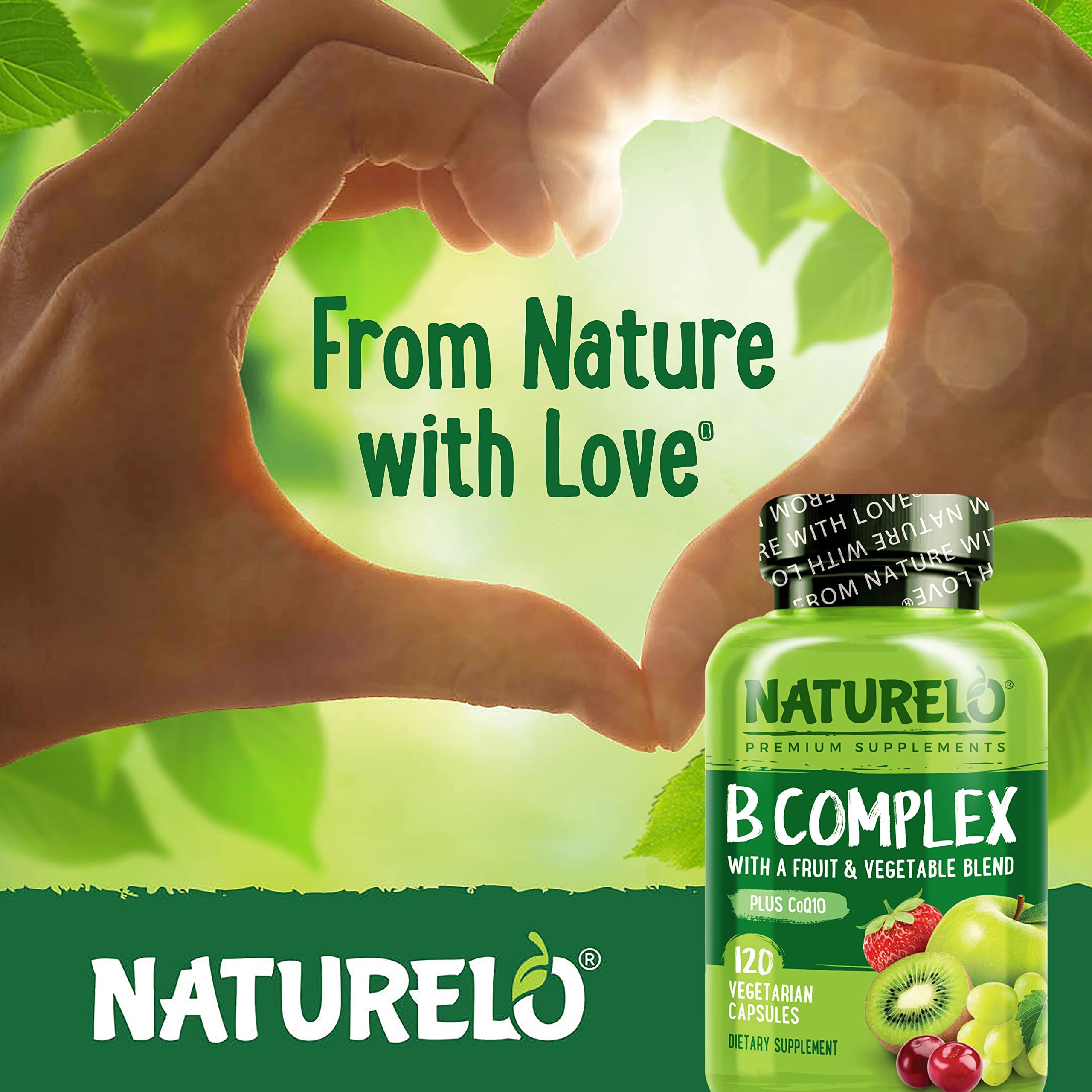 Naturelo B Complexe - logo végan: formule adaptée au régime végan et sans allergènes