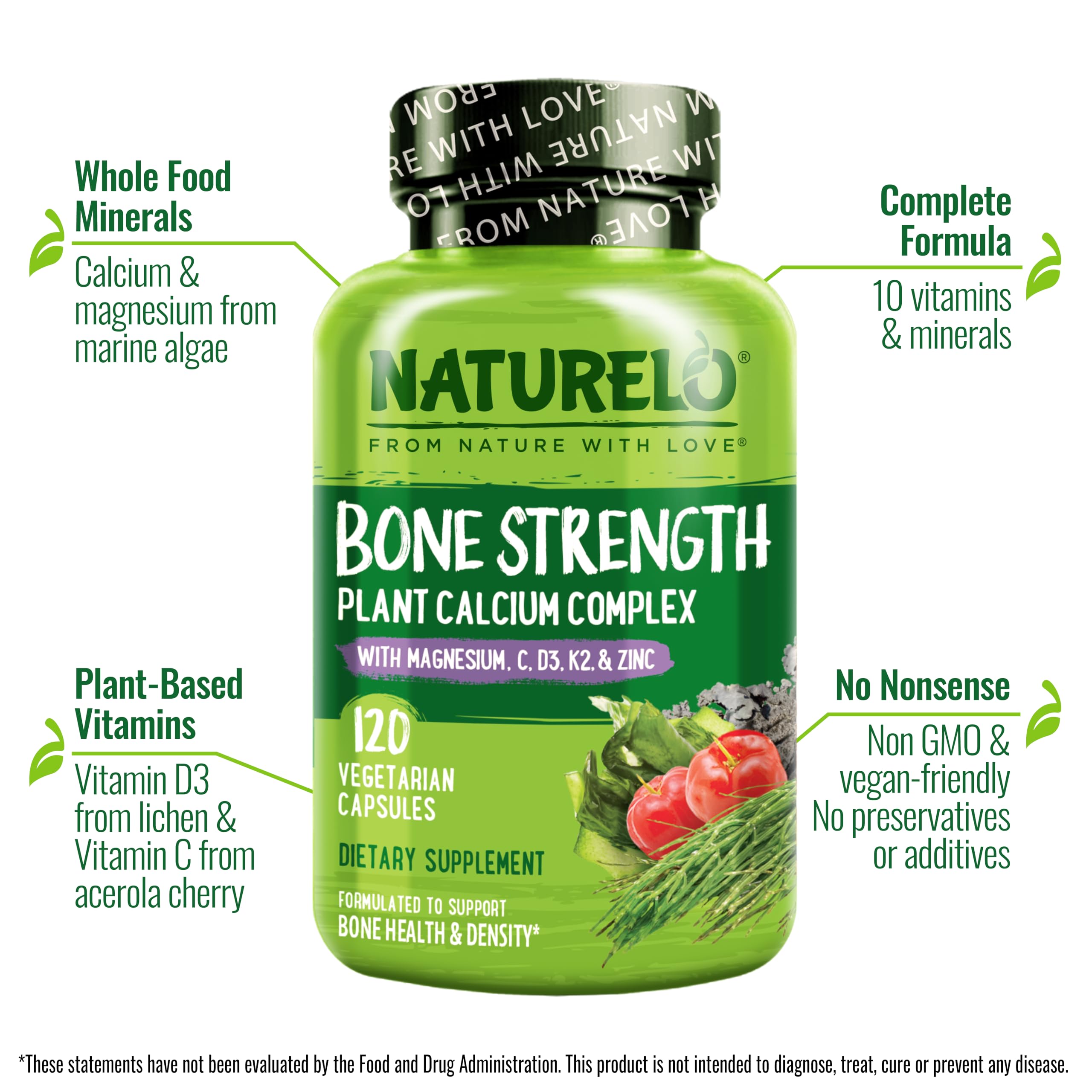 Bouteille Naturelo: dosage clair pour une prise quotidienne.