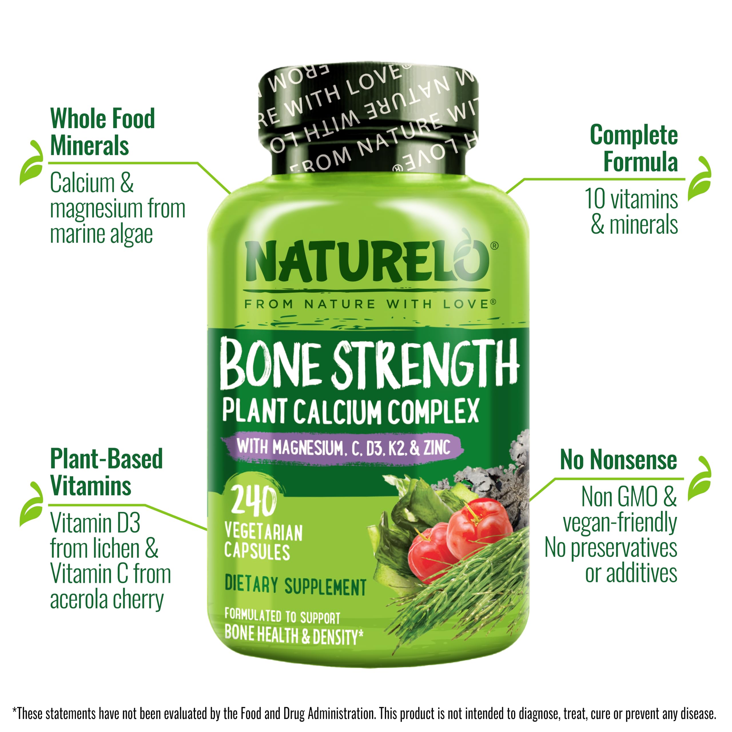 Naturelo calcium: emballage-carton lisible et recyclable.