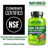 Naturelo calcium: flacon avec bouchon sécurité pour le stockage sûr.