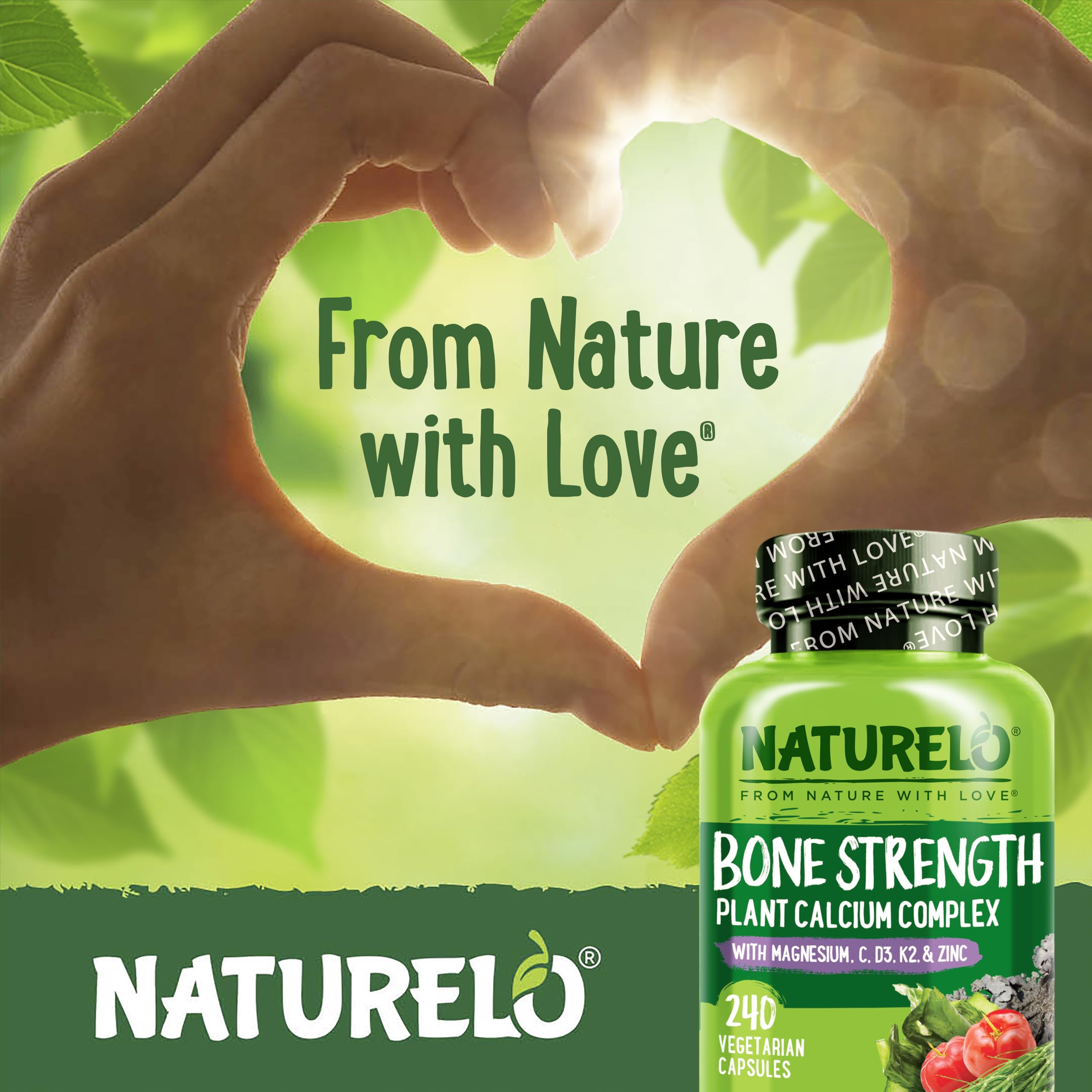 Naturelo calcium: prise quotidienne pratique près du comptoir.