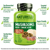 Champignon reishi Naturelo, associé à l’équilibre et au calme.