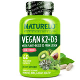NATURELO D3 K2 — Bouteille vegan facile à prendre au quotidien