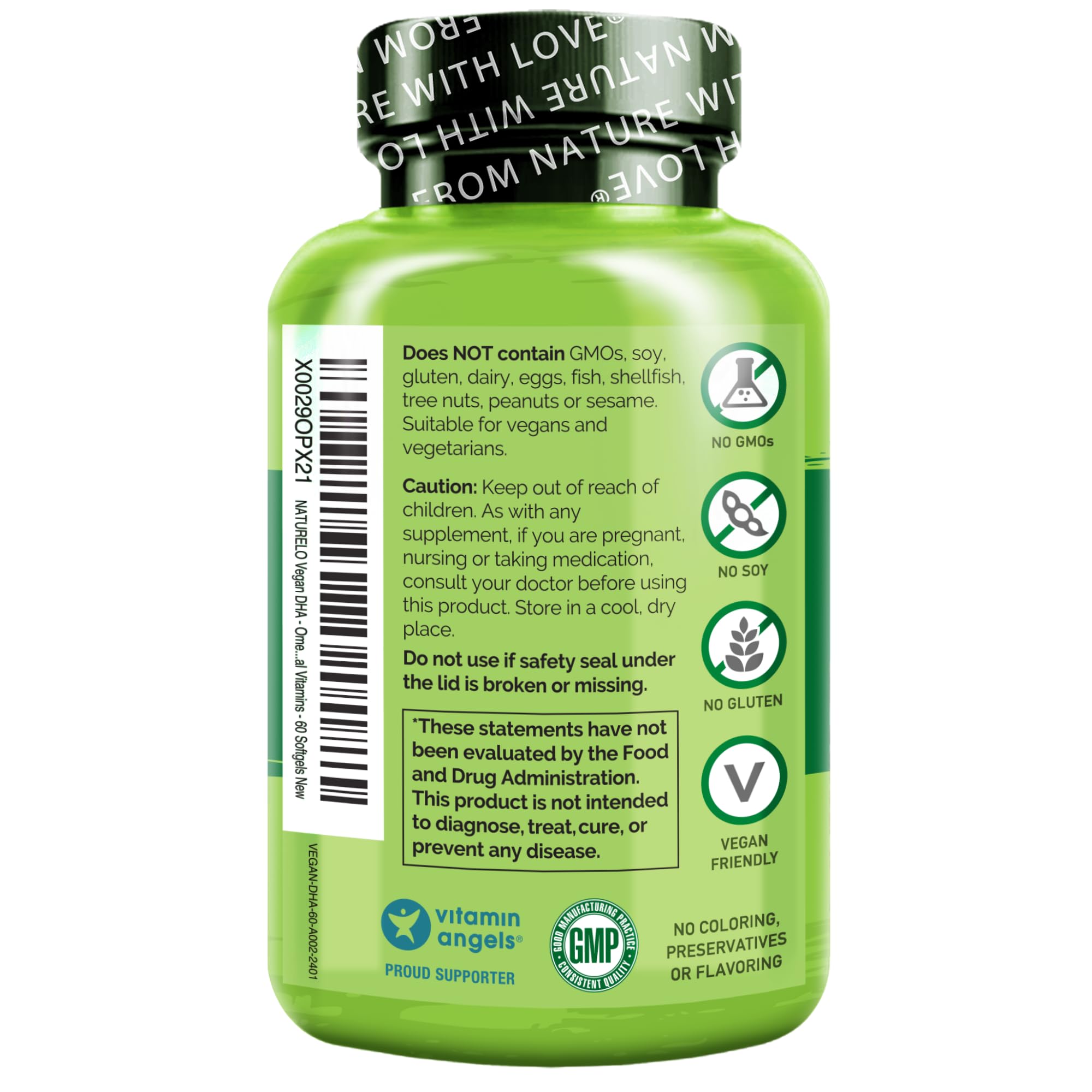 Naturelo DHA algues – gélules visibles pour un apport oméga-3 quotidien.