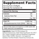 Bouteille Naturelo DHA – dose journalière pour yeux et cerveau.