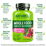 Naturelo – étiquette affichant ingrédients bio pour une nutrition complète.