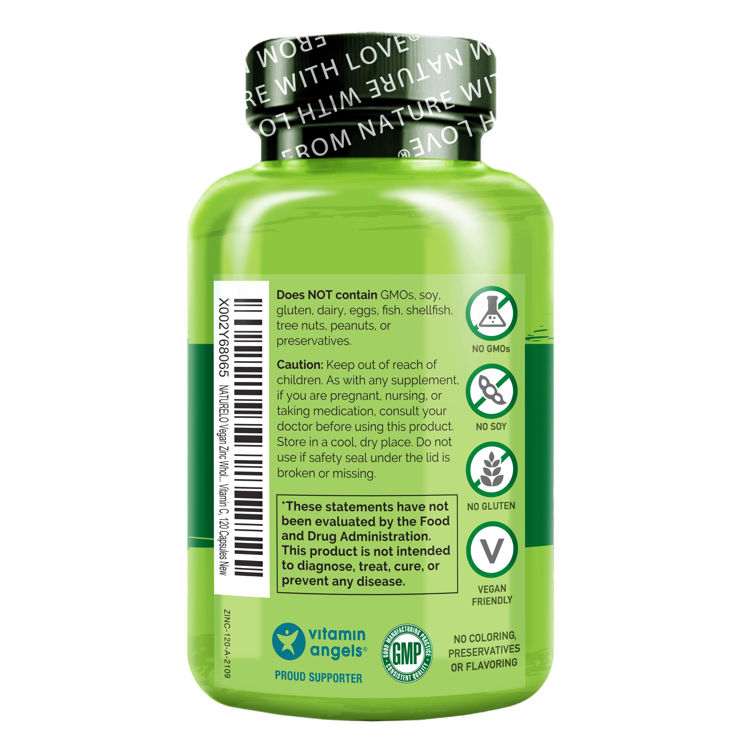 Naturelo formule vegan: adaptée aux régimes végan et végétarien.