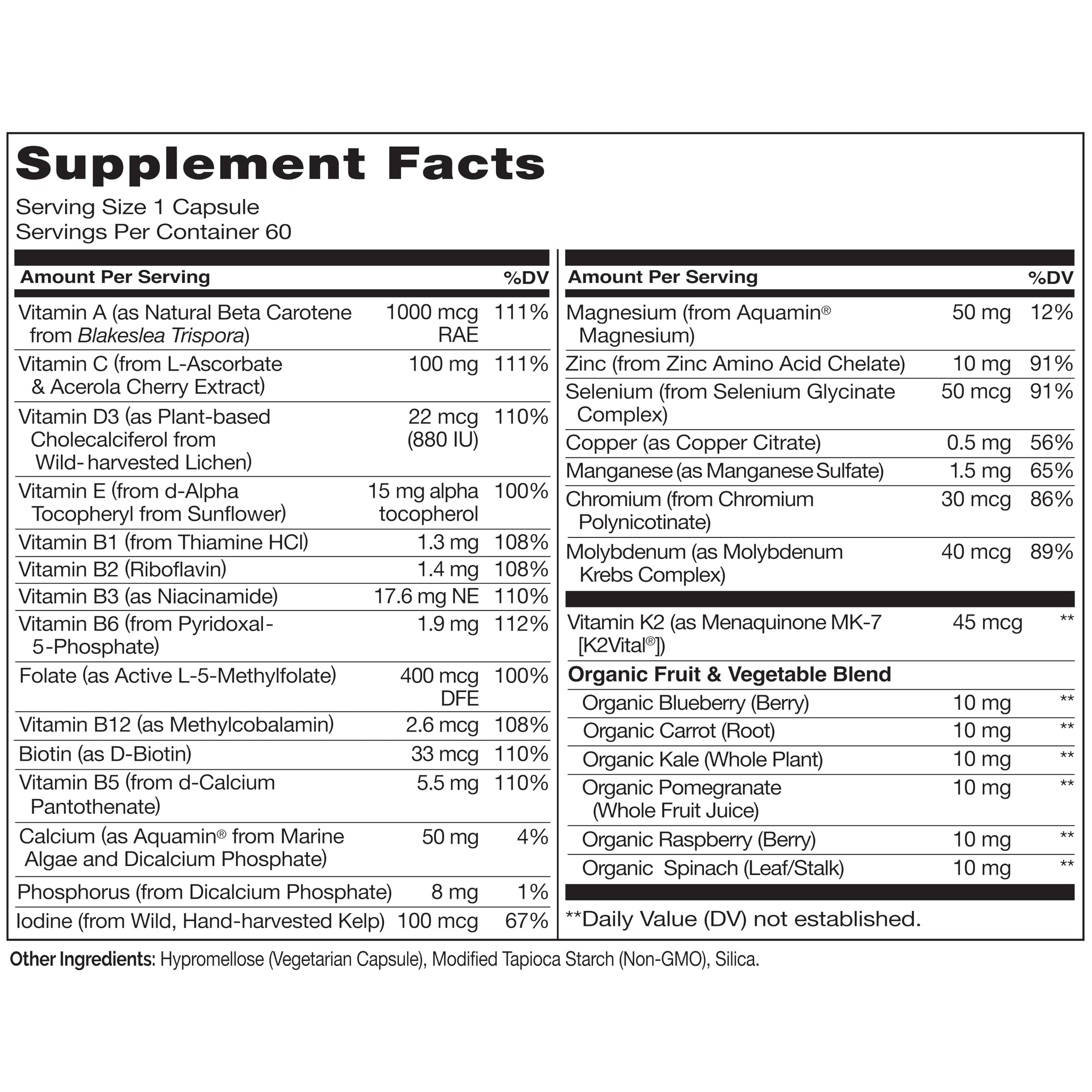 Gélules à absorption élevée avec vitamines B et minéraux pour une meilleure biodisponibilité.