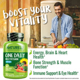 Naturelo Homme Multivitamines: ingrédients biologiques pour une nutrition quotidienne riche et naturelle.