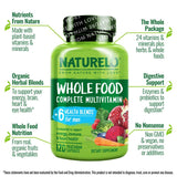 Naturelo Hommes Multivitamines: capsules pour énergie et concentration soutenues.