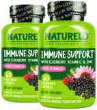 Naturelo Immune Support, bouteille-avant: soutien naturel au quotidien.