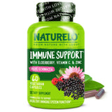 NATURELO Immunité : bouteille de capsules, soutien quotidien des défenses naturelles.