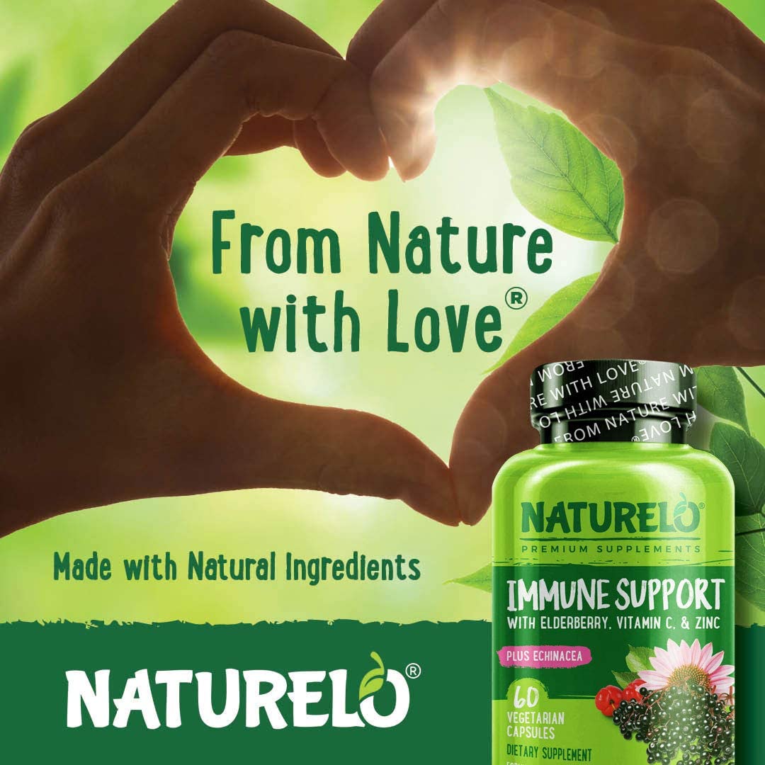 NATURELO Immunité: étiquette claire et emballage sans allergènes majeurs.