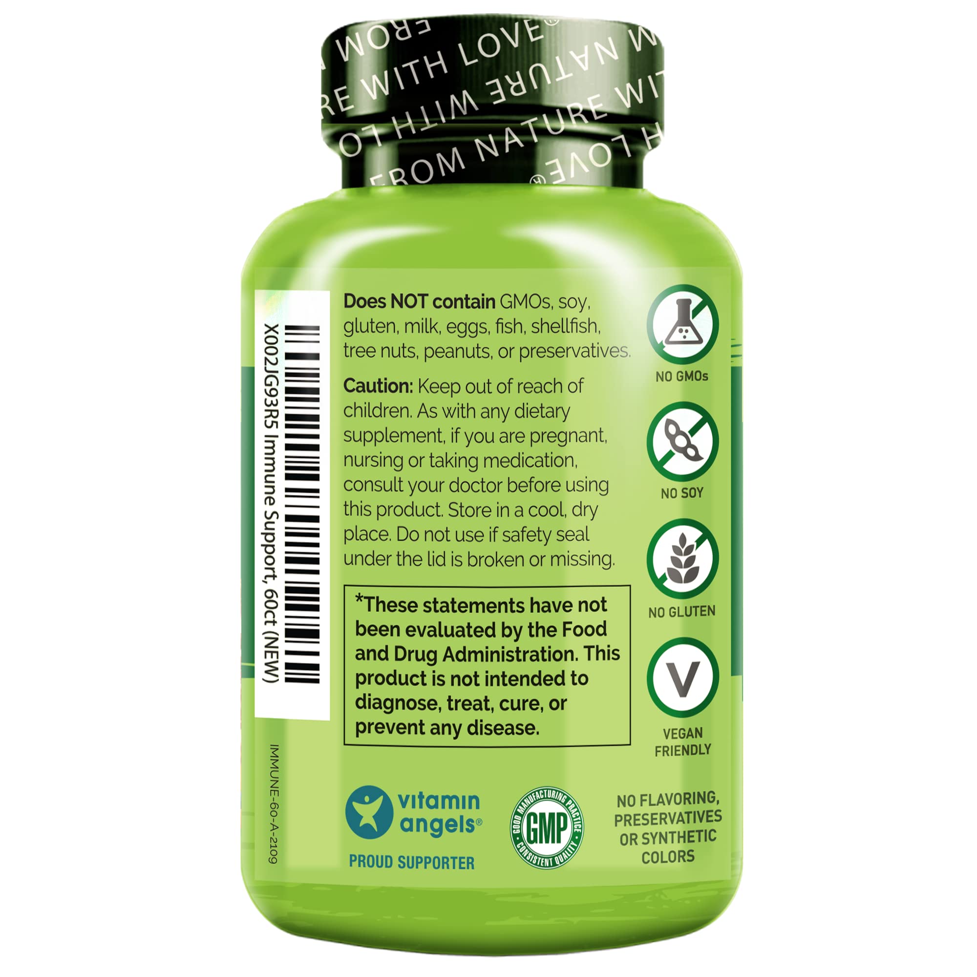NATURELO Immunité: mélange premium et naturel, formulation bio-disponible.