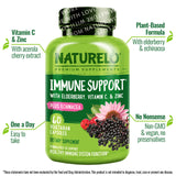 NATURELO Immunité: vitamine C et zinc, support antioxydant pour l'organisme.